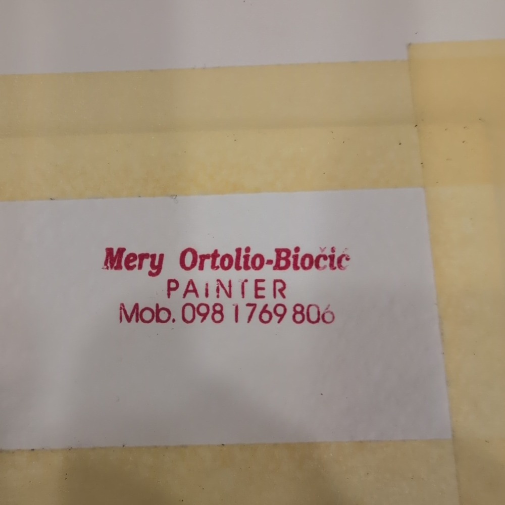 Mery Ortolio-Biocic Original Miniature Watercolor Coastal Fortress Painting 2005 - Picture 6 of 9